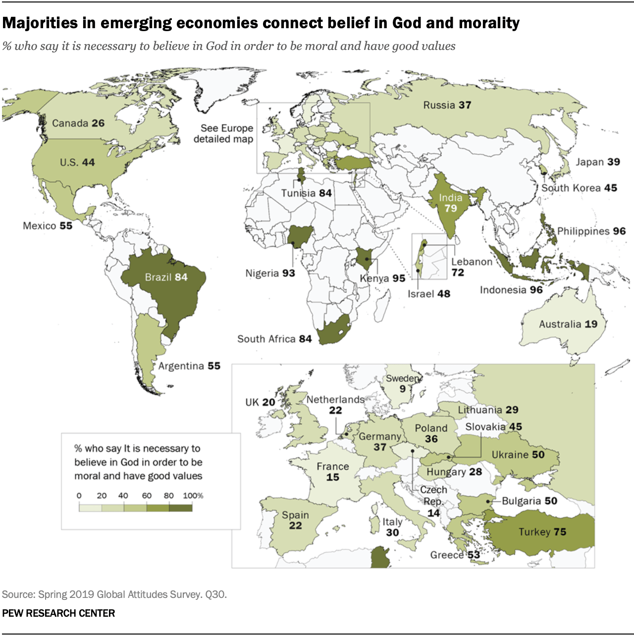 Is Belief in God Necessary for Good Values? Global Survey on Religion