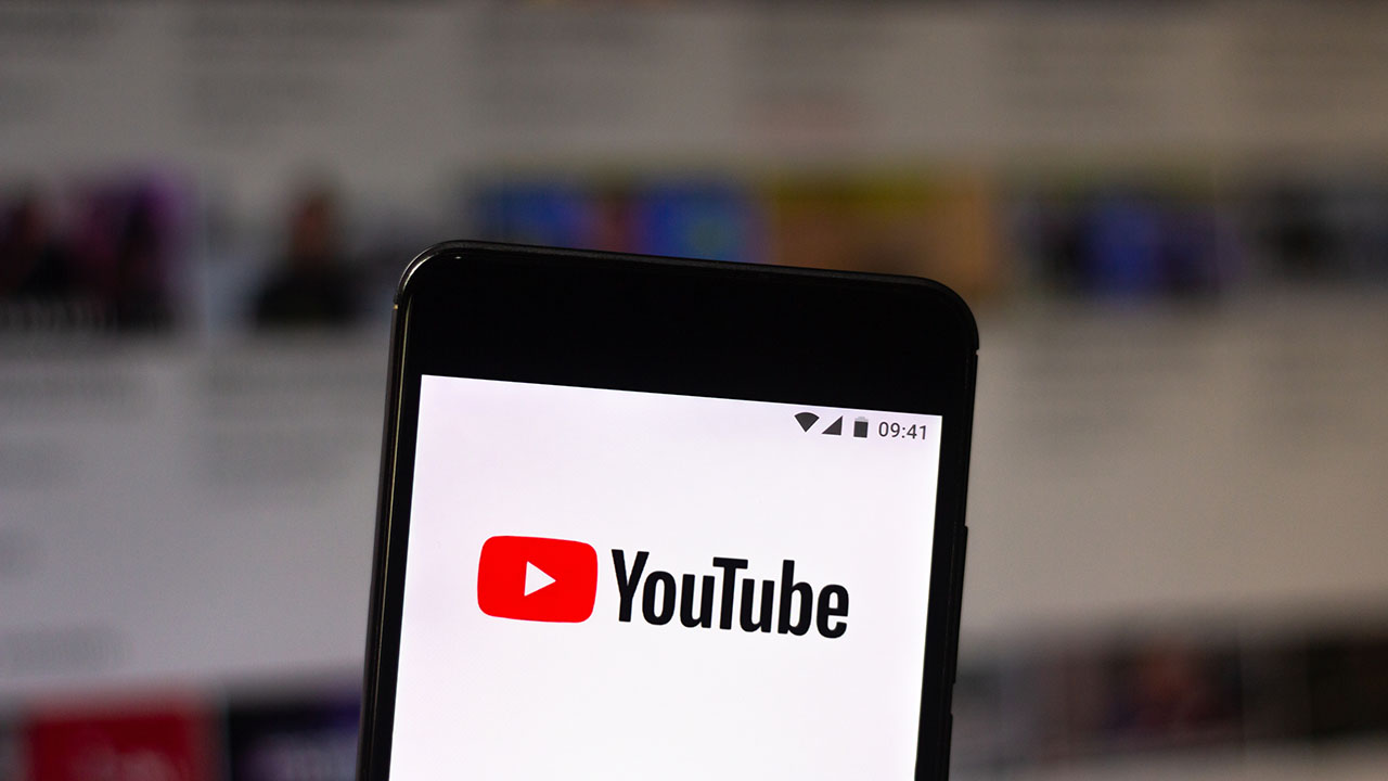 In this photo illustration the Youtube logo seen displayed on a smartphone. (Photo Illustration by Rafael Henrique/SOPA Images/LightRocket via Getty Images)