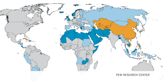 Many Countries Favor Specific Religions Pew Research Center 2158