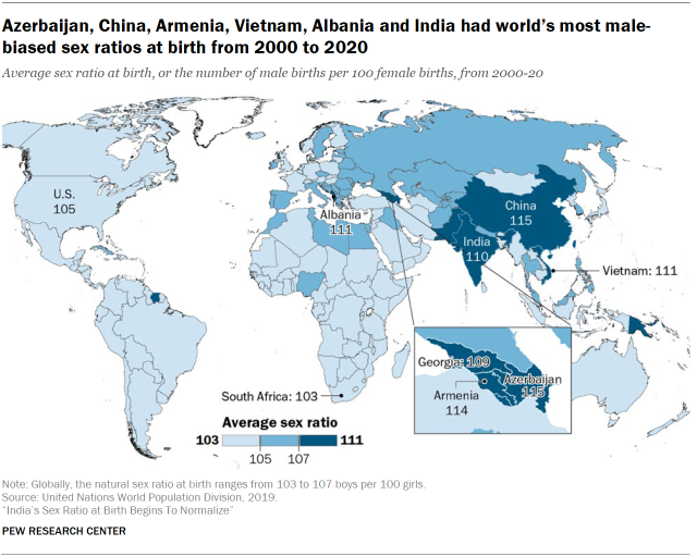 American Girl And African Boy Sex - Sidebar: Sex ratios around the world | Pew Research Center