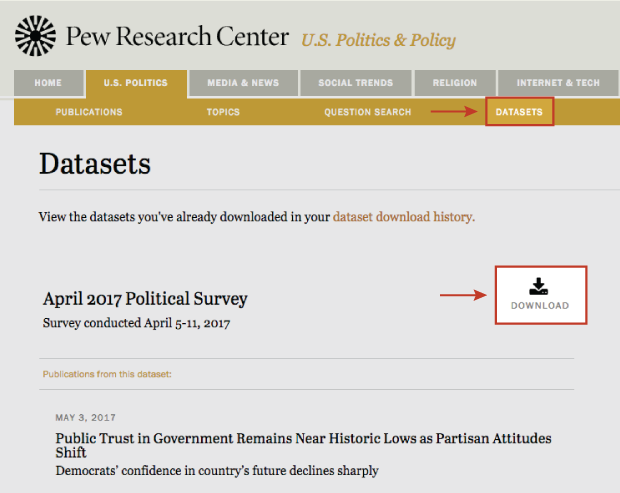 How To Access Pew Research Center Survey Data Pew Research Center