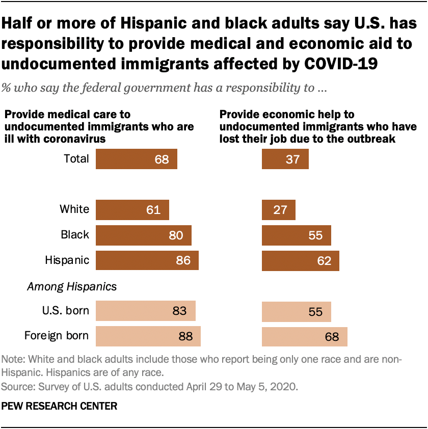 More support medical care than economic aid for undocumented immigrants