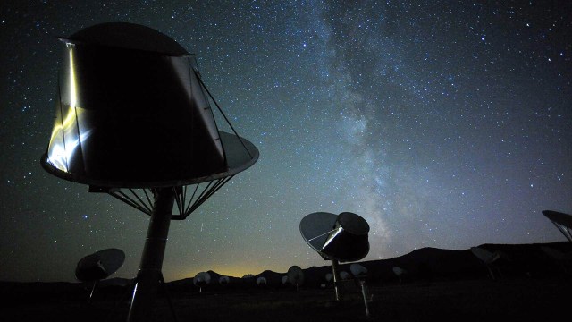 The Alien Telescope Array at the Search for Extraterrestrial Intelligence Institute. (Seth Shostak/SETI Institute)
