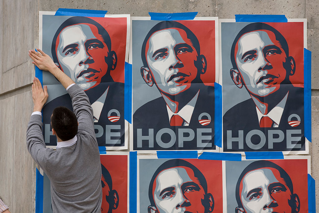USA – 2008 Elections – Texas Democratic Debate – Obama Supporter