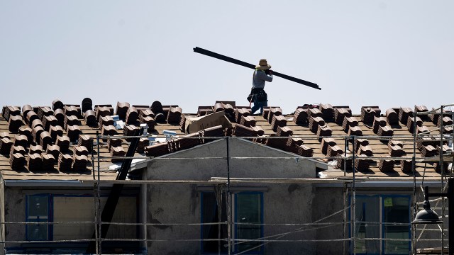 A home under construction in Rancho Mission Viejo in Orange County, California, in September 2024. (Paul Bersebach/MediaNews Group/Orange County Register via Getty Images)