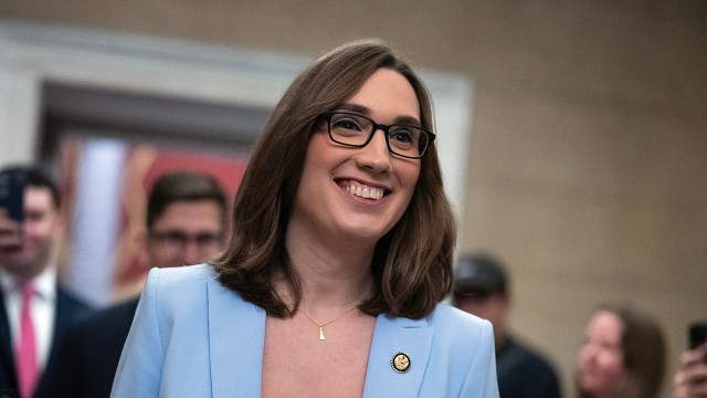 Democratic Rep. Sarah McBride of Delaware – Congress' first openly transgender member – appears in the U.S. Capitol before being sworn in to the 119th Congress on Jan. 3, 2025. (Tom Williams/CQ-Roll Call, Inc. via Getty Images)