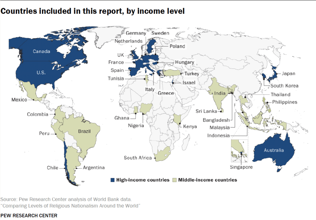 Countries included in this report, by income level